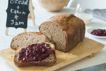 black bread breakfast