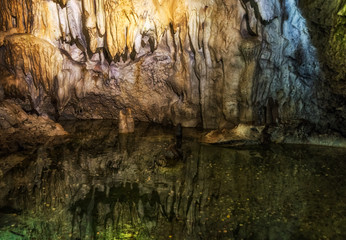 Lake in Belianska cave, Slovakia