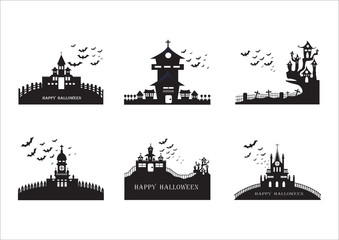 Fototapeta premium Halloween icon set ,vector illustration.