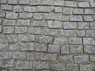 Steinpflaster aus Pflastersteinen