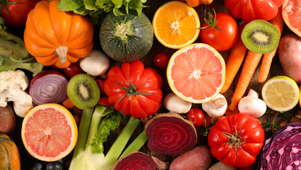 assorted fruit and vegetable