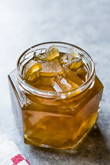 Homemade Organic Watermelon Jam in Jar / Marmalade.