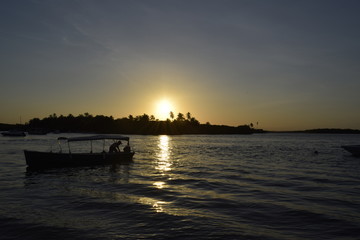 Fototapeta na wymiar island of Boipeba, Cairú, Bahia, Brazil