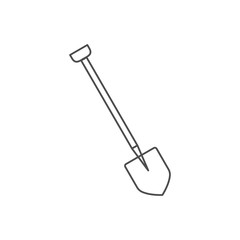 Building, construction, dig, garden, industry, shovel icon. Vector illustration, flat design.