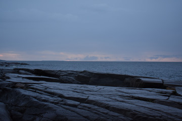 It was gloomy and quite raining in this part of Kallo Island in Pori, Finland.