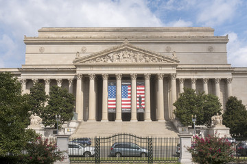 Exterior view National Archives in Washington, DC