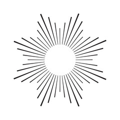 Obraz premium Vintage sunburst design element