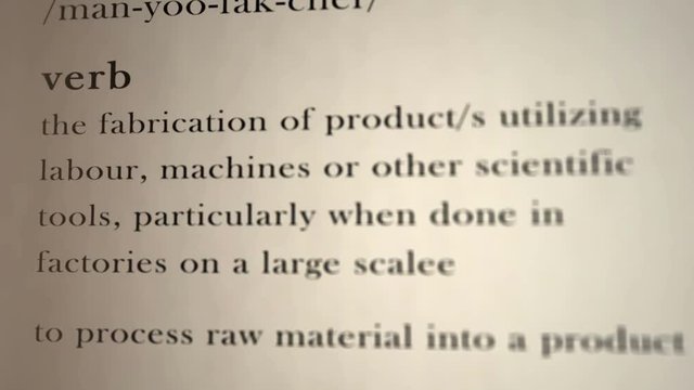 Manufacture Definition  
