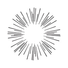 Obraz premium Vintage sunburst design element