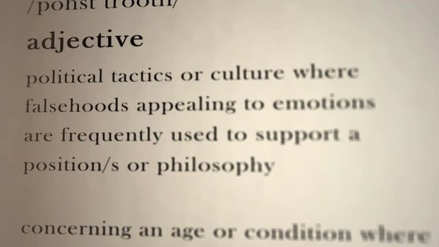Post-Truth Definition  