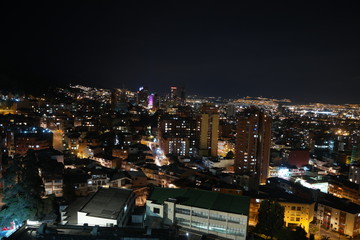Skyline of Bogota in Colombia 