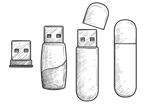 How to Sketch a Pendrive - YouTube