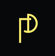 Creative Minimal Letter P Logo Design In Vector Format