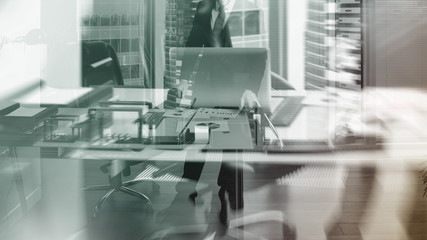 businessman at the desk 
