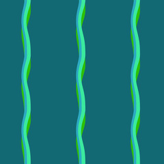 Seamless pattern background with multi-colored wavy lines.