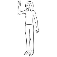 vector of woman