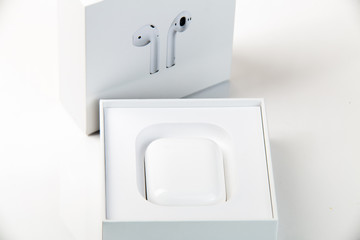 White handsfree in white box