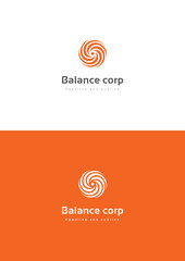 Balance corporation logo teamplate.