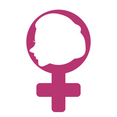 Isolated pink ribbon. Breast cancer campaign