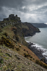 Fototapeta na wymiar Devon coastline at valley of rocks