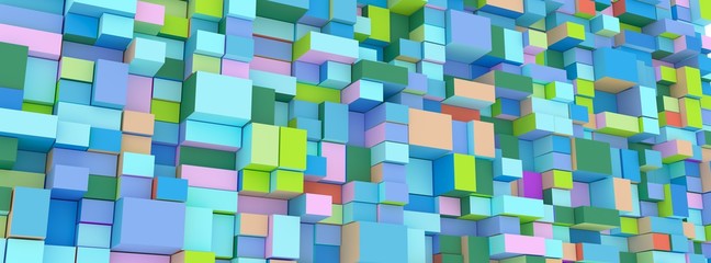 abstract ground boxes,cubes
