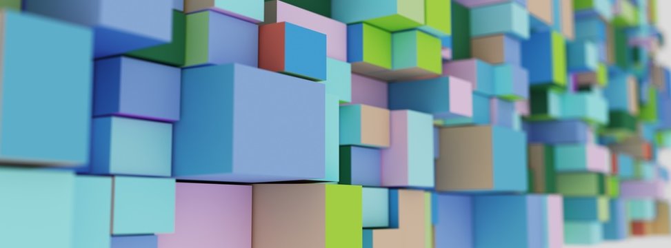 abstract ground boxes,cubes