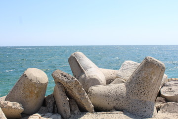 Fototapeta na wymiar sea and stone