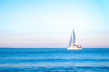 Obraz premium yacht on the sea