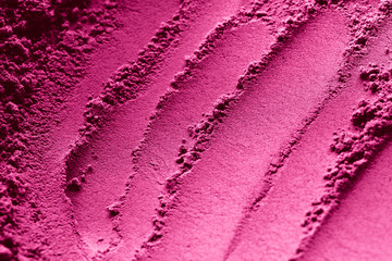Pink powder beauty makeup compound texture pattern for background.