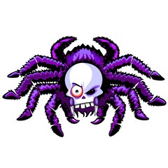 Spider Skull Halloween Creepy Monster