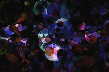 Dark abstract defocused pattern wallpaper.