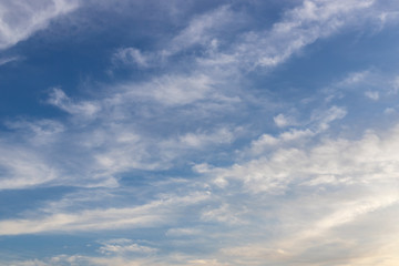 Fototapeta premium Blue sky with clouds. Heaven concept