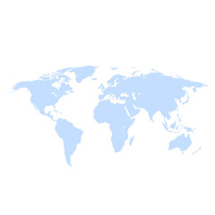 Earth world map on a white background vector illustration