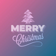 Obraz na płótnie Canvas Merry Christmas event vintage lettering abstract background
