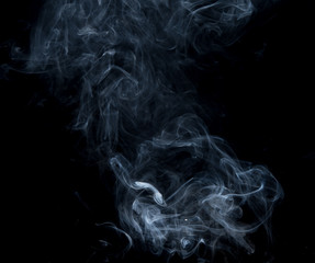 Smoke on a black background