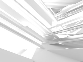 Obraz premium Abstract Modern White Architecture Background