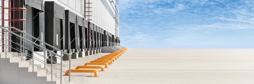 Loading ates of a large distribution warehouse.