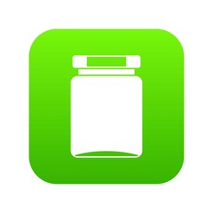 Jar icon digital green for any design isolated on white vector illustration