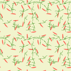 UFO military camouflage seamless pattern in yellow, red and different shades of green colors