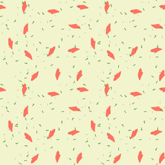 UFO military camouflage seamless pattern in yellow, red and different shades of green colors