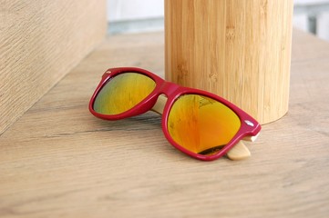 sunglasses on the beach