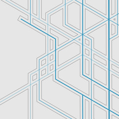 Abstract geometric overlapping lines background