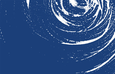 Grunge texture. Distress indigo rough trace. Excel