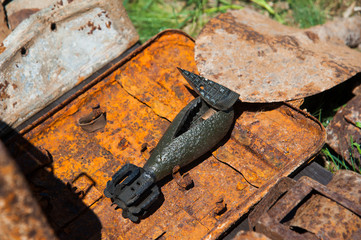 Objects found during excavations on the battlefield