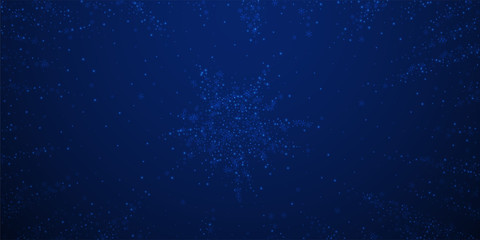 Fototapeta premium Piękny świecący śnieg Boże Narodzenie tło. Subtl