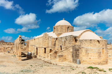 Fototapeta premium Ancient 12th century church of Panagia Odigitria (the Guiding Blessed Virgin Mary) in Cyprus.