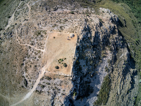 antique fortess viewed from air