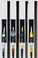 Fuel nozzles gas station pump