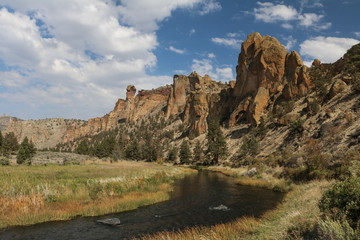 Cliffs Along the Crooked River, Smith Rock State Park, Oregon
