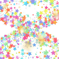 Fototapeta na wymiar Star falling confetti background.